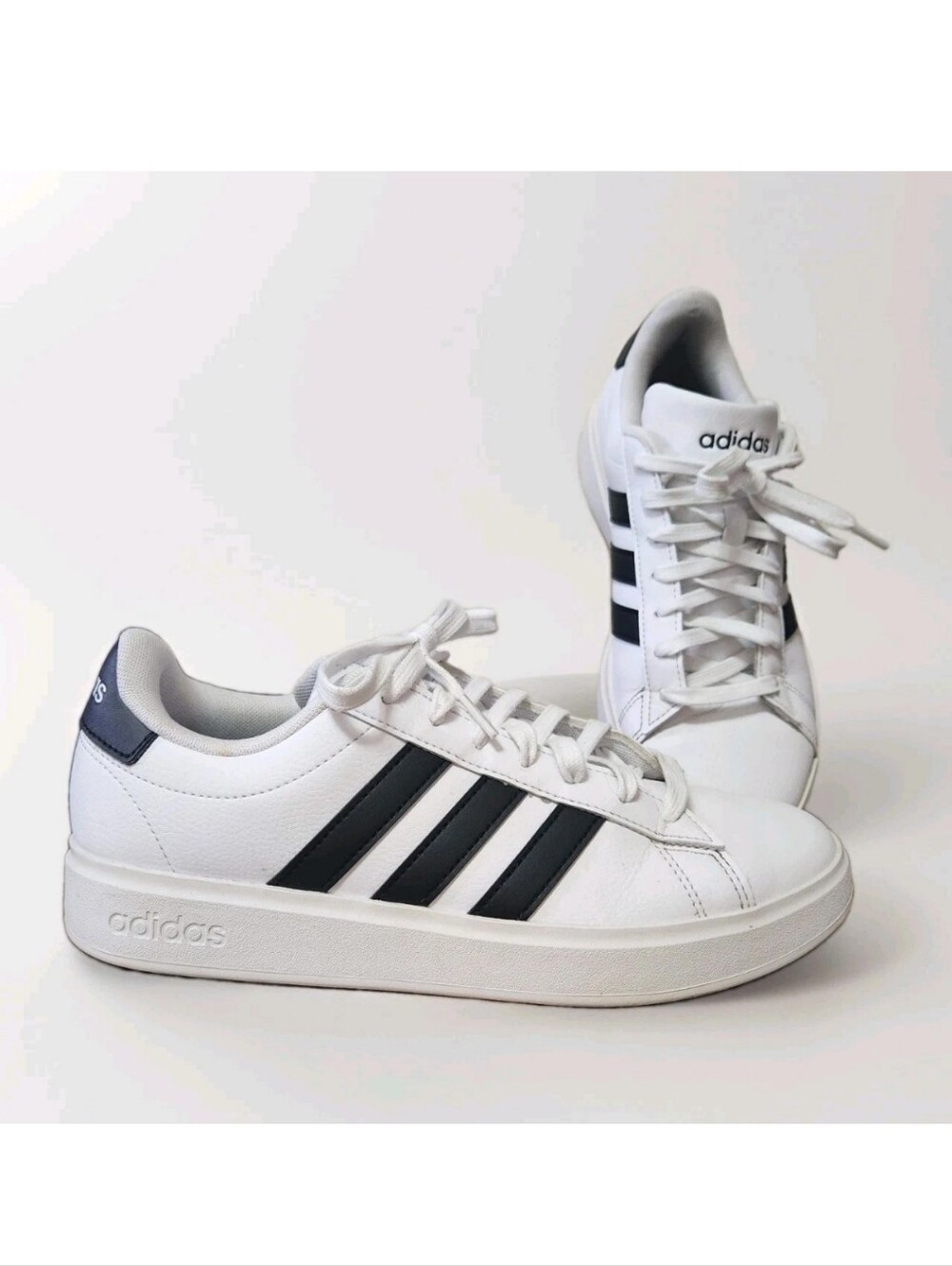 Adidas Grand Court 2.0 Sneakers 8 White Black GW1294 Cloud Classic Athletic